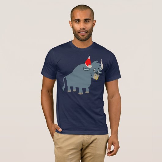 Cute Cartoon Bull T-shirt (Voorkant volledig)