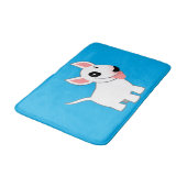 Cute Cartoon Bull Terrier Badmat (Gekanteld)