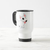Cute Cartoon Bull Terrier Commuter Mok (Voorkant links)