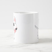 Cute Cartoon Bull Terrier Jumbo Mok (Voorkant)