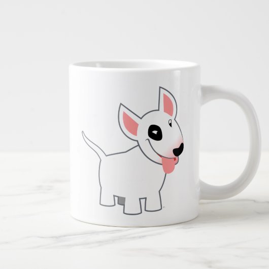 Cute Cartoon Bull Terrier Jumbo Mok (Rechts)