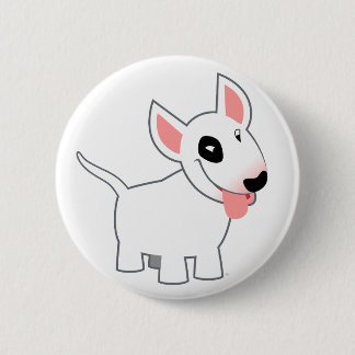 Cute Cartoon Bull Terrier Knop Badge Ronde Button 5,7 Cm