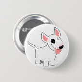 Cute Cartoon Bull Terrier Knopspeldje Ronde Button 5,7 Cm (Voorkant /achterkant)