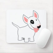 Cute Cartoon Bull Terrier Mousepad Muismat (Met muis)