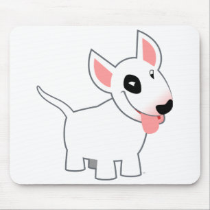 Cute Cartoon Bull Terrier Mousepad Muismat