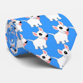 Cute Cartoon Bull Terrier Stropdas (Opgerold)