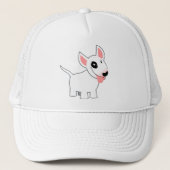 Cute Cartoon Bull Terrier T-Shirt Trucker Pet (Voorkant)