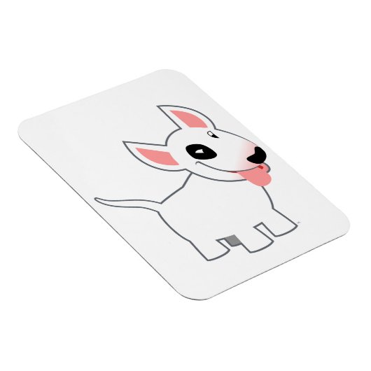 Cute Cartoon Bulter Terrier Flexible Magnet Magneet (Rechterzijde)