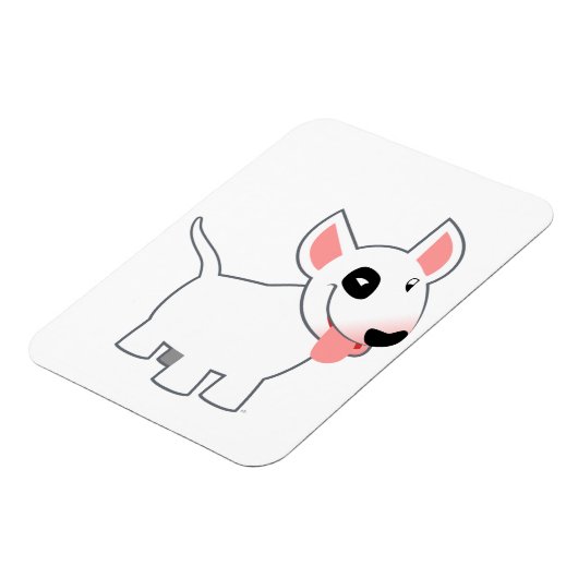 Cute Cartoon Bulter Terrier Flexible Magnet Magneet (Linkerzijde)