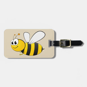 Cute cartoon Bumble Bee Bagagelabel