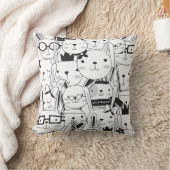 Cute Cartoon Bunny Rabbits Veel Bunnies Kussen (Deken)