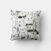 Cute Cartoon Bunny Rabbits Veel Bunnies Kussen (Voorkant)