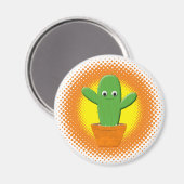 Cute Cartoon Cactus Magneet (Voorkant / Achterkant)