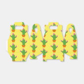 Cute Cartoon Cactus Patroon met roze bloemen Bedankdoosjes (Uitgevouwen)