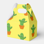 Cute Cartoon Cactus Pattern Bedankdoosjes (Achterkant)