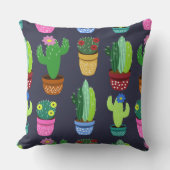 Cute Cartoon Cactus Pattern Kussen (Voorkant)
