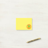 Cute Cartoon Cactus Post-it® Notes (Op bureau)