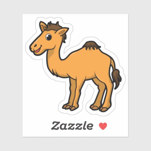 Cute Cartoon Camel Stickers (Vel)
