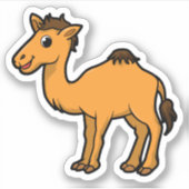 Cute Cartoon Camel Stickers (Voorkant)