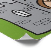 Cute Cartoon Castle Poster (Hoek)