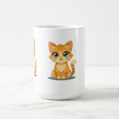 **Cute Cartoon Cat – Adorable Kitty Illustration** Koffiemok (Center)