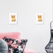 **Cute Cartoon Cat – Adorable Kitty Illustration** Muurkunst Sets (Woonkamer)