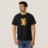**Cute Cartoon Cat – Adorable Kitty Illustration** T-shirt (Voorkant volledig)