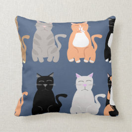 Cute Cartoon Cat Briet Fun Pattern Kussen