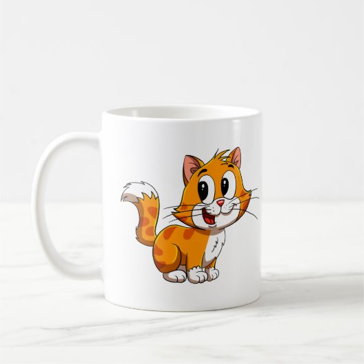 Cute Cartoon Cat Coffee Mug Koffiemok (Links)