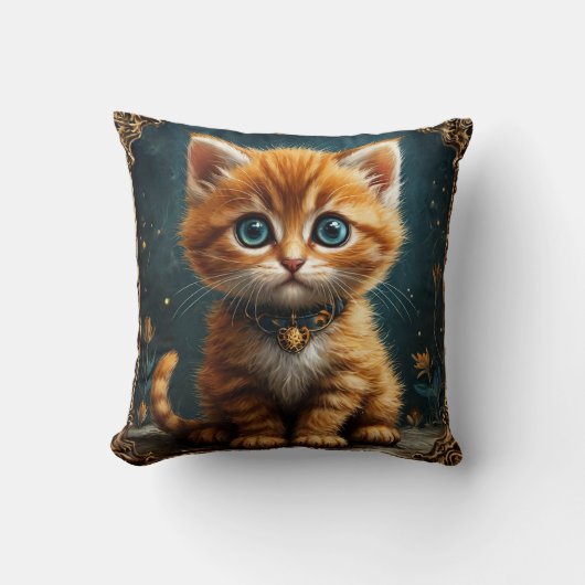 Cute cartoon cat kussen (Voorkant)