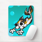 CUTE CARTOON CAT MERMAID MUISMAT (Met muis)