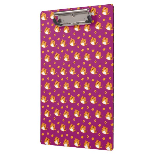 Cute Cartoon Cat Seamless Pattern | Kawaii Orange  Klembord (Links)