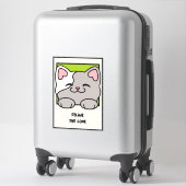 Cute Cartoon Cat Valentine Friends | Adorable Art Sticker (Koffer)