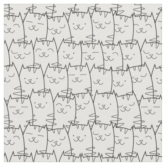 Cute cartoon cats fabric 2 stof (Close Up)