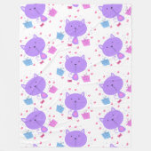 Cute cartoon Cats Seamless Pattern Fleece Deken (Voorkant)