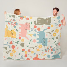 Cute cartoon Cats Seamless Pattern