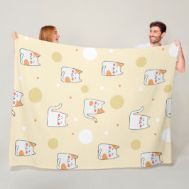Cute cartoon Cats Seamless Pattern Fleece Deken