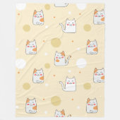 Cute cartoon Cats Seamless Pattern Fleece Deken (Voorkant)