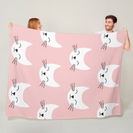 Cute cartoon Cats Seamless Pattern Fleece Deken