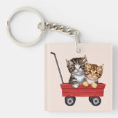 Cute Cartoon Cats Sleutelhanger (Voorkant)