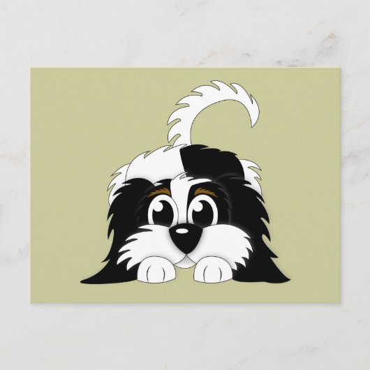 Cute Cartoon Cavachon Briefkaart (Voorkant)
