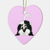 Cute Cartoon Cavachon Keramisch Ornament (Links)