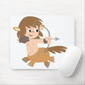 Cute Cartoon Centaur Sagittarius Mousepad Muismat (Met muis)