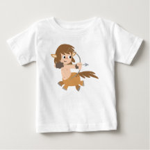 Cute Cartoon Centaur Sagittarius Ruffle T-Shirt