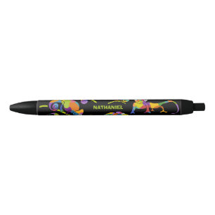 Cute Cartoon Chameleons Bright Colors Persoonlijk Zwarte Inkt Pen
