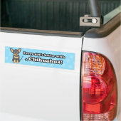 Cute Cartoon Chihuahua Bumpersticker (Op Truck)