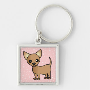 Cute Cartoon Chihuahua Sleutelhanger