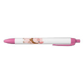 Cute Cartoon Chocolate Pig Zwarte Inkt Pen (Bodem)
