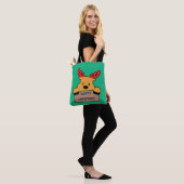 Cute Cartoon Christmas Reindeer  Tote Bag (Op model)