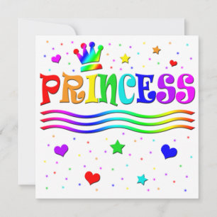 Cute Cartoon Clip Art Prinses Meisje Baby Shower Kaart